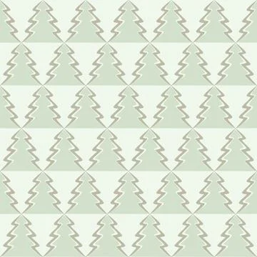 Seamless background with Christmas trees.  Stock Illustration