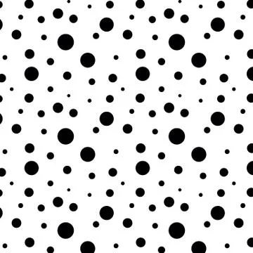 Seamless  background with  circles. bubble seamless pattern vector polka dot Illustrazione stock