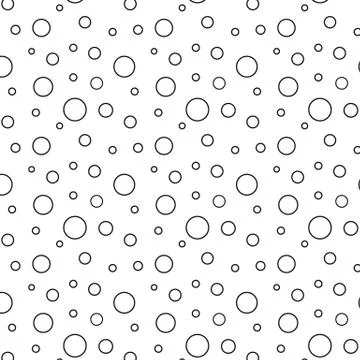 Seamless  background with  circles. bubble seamless pattern vector polka dot Illustrazione stock