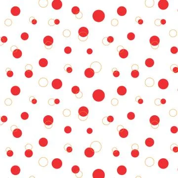 Seamless  background with  circles. bubble seamless pattern vector polka dot Stock Illustration
