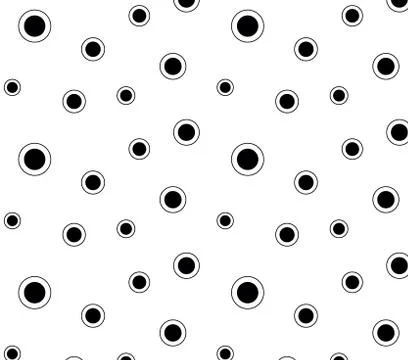 Seamless  background with  circles. bubble seamless pattern vector polka dot Illustrazione stock