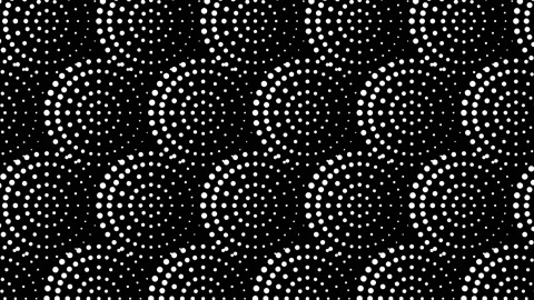 Seamless background with circles, dots geometric pattern. Looped 4K motion 스톡 동영상 107048868