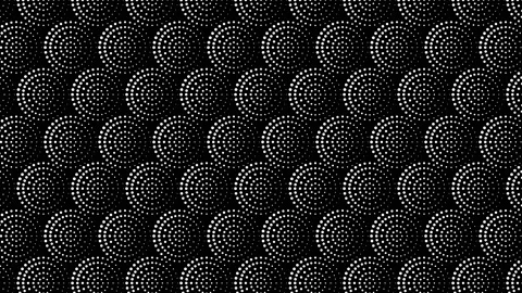Seamless background with circles, dots geometric pattern. Looped 4K motion Stock Footage 107050496