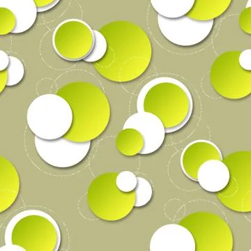 Seamless background with circular patterns Stock Illustration