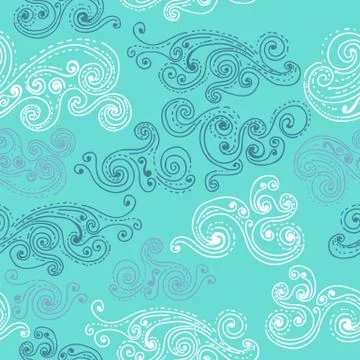 Seamless background with clouds Stock Illustration