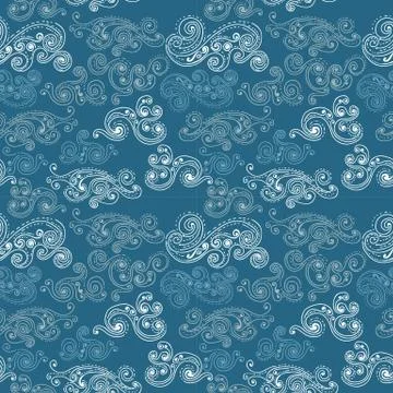 Seamless background with clouds Stock Illustration