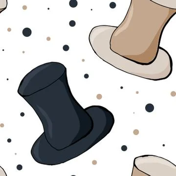 Seamless background of coffee cups Stock Illustration