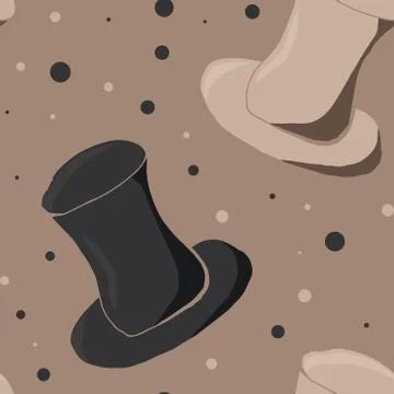 Seamless background of coffee cups Stock Illustration