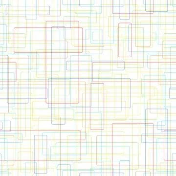 Seamless background from colored rectangles with rounded corners Stock Illustration