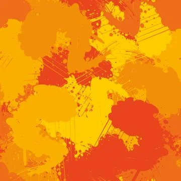 Seamless background of colored splashes and spots Stock Illustration