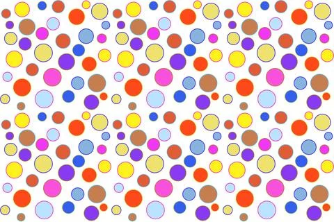Seamless background with colorful dots pattern Stock Illustration