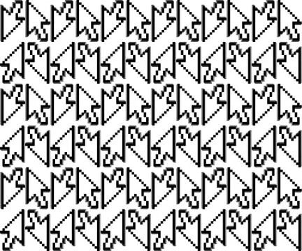 Seamless background with computer cursor Stock Illustration