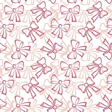 Seamless background, contours bows Stock-Illustration