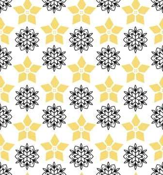 Seamless background with decorative flower. Vector illustration Stock Illustration