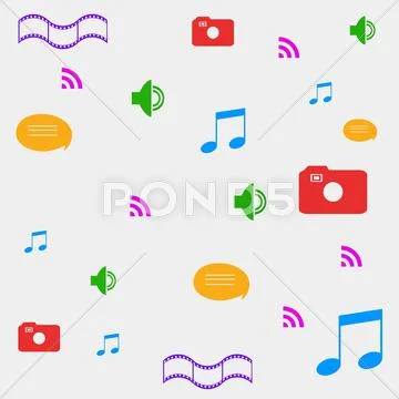 Seamless background for different sites. Template PSD