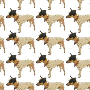 Seamless background with dogs Stock Illustration