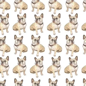 Seamless background with dogs Stock Illustration