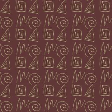 Seamless background with dotted line Stock Illustration