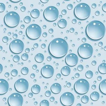 Seamless background drops of water. Stock Illustration