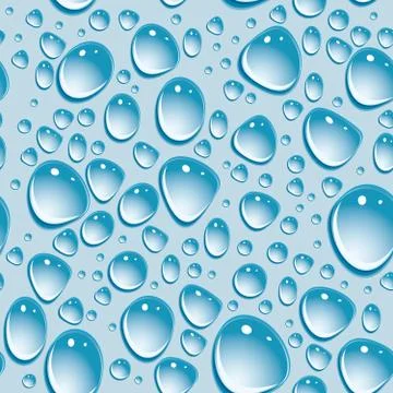 Seamless background. Drops of water. vector Stock Illustration