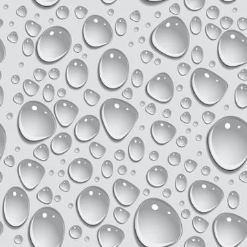 Seamless background. Drops of water. vector Stock Illustration