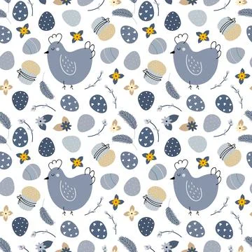 Seamless background for Easter celebration Stock Illustration