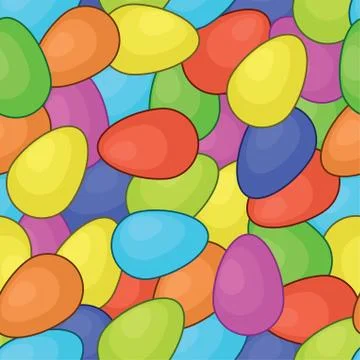 Seamless background, Easter eggs Stock Illustration