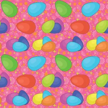 Seamless background, Easter eggs Stock Illustration
