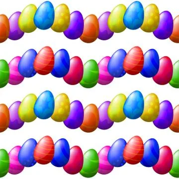Seamless background, easter eggs Stock Illustration