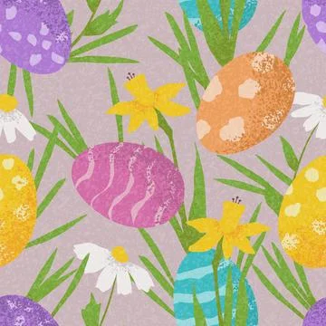 Seamless background for Easter Stock Illustration
