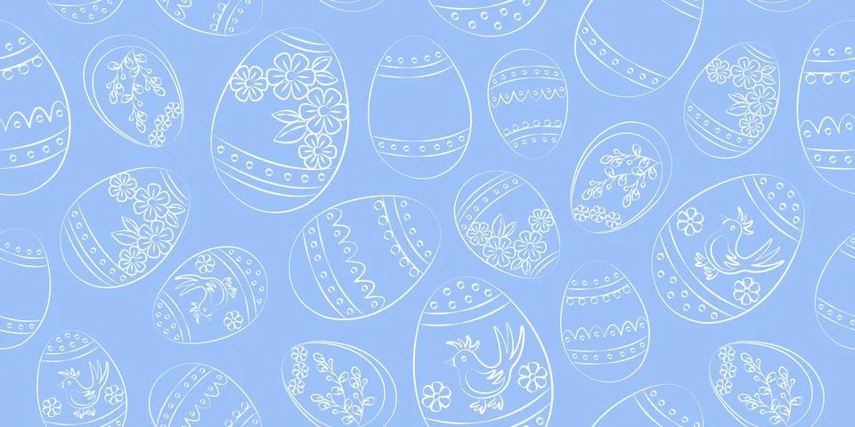 Seamless background for Easter Illustrazione stock