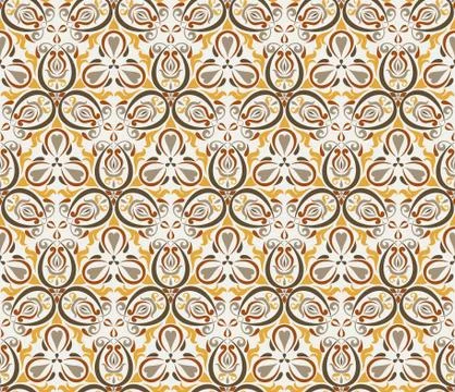 Seamless background  Eastern style Stock Illustration