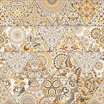 Seamless background  Eastern style Stock Illustration