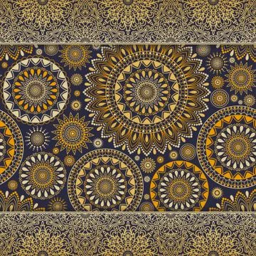 Seamless background  Eastern style Stock Illustration