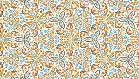 Seamless background  Eastern style Stock Illustration