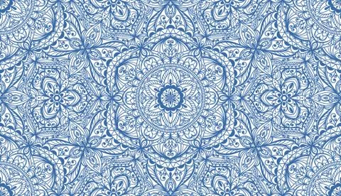 Seamless background  Eastern style Stock Illustration