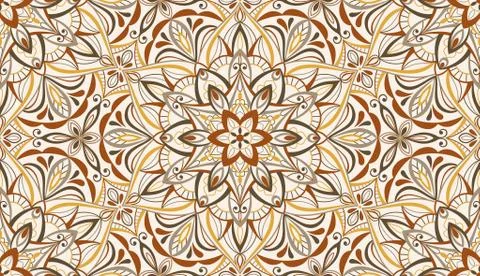 Seamless background  Eastern style Stock Illustration