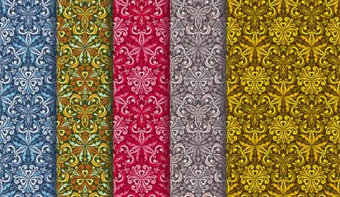 Seamless background  Eastern style Stock Illustration