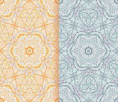 Seamless background  Eastern style Stock Illustration