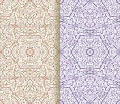 Seamless background  Eastern style Stock Illustration