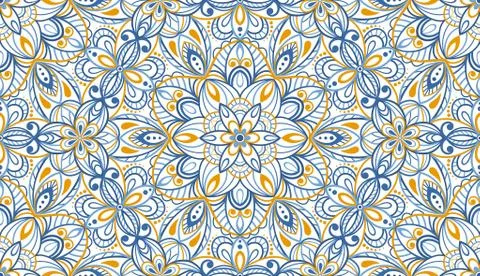 Seamless background  Eastern style Illustrazione stock