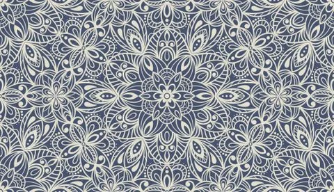 Seamless background  Eastern style Stock Illustration