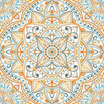 Seamless background  Eastern style Stock Illustration