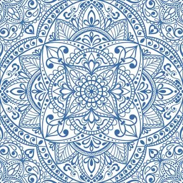 Seamless background  Eastern style Stock Illustration