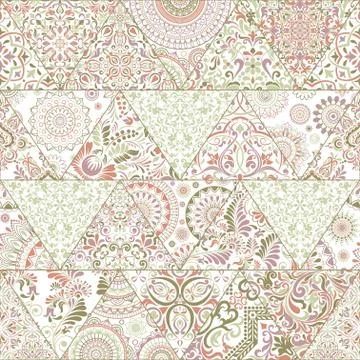 Seamless background  Eastern style Stock Illustration