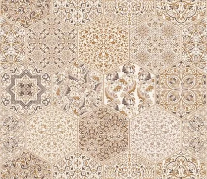 Seamless background  Eastern style Stock Illustration