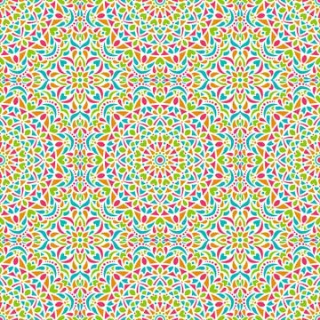 Seamless background  Eastern style Stock Illustration