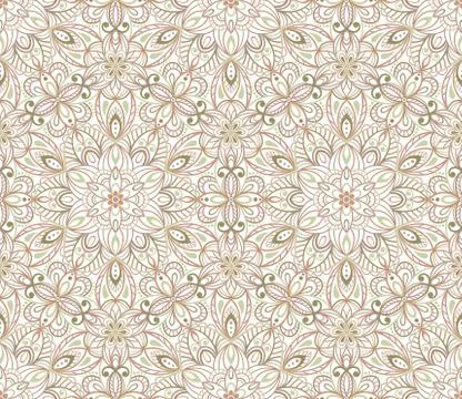 Seamless background  Eastern style Stock Illustration