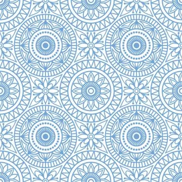 Seamless background  Eastern style Stock Illustration
