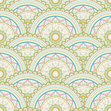 Seamless background  Eastern style Illustrazione stock